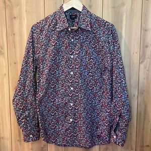 J Crew Factory Mens Floral Pattern Button Down